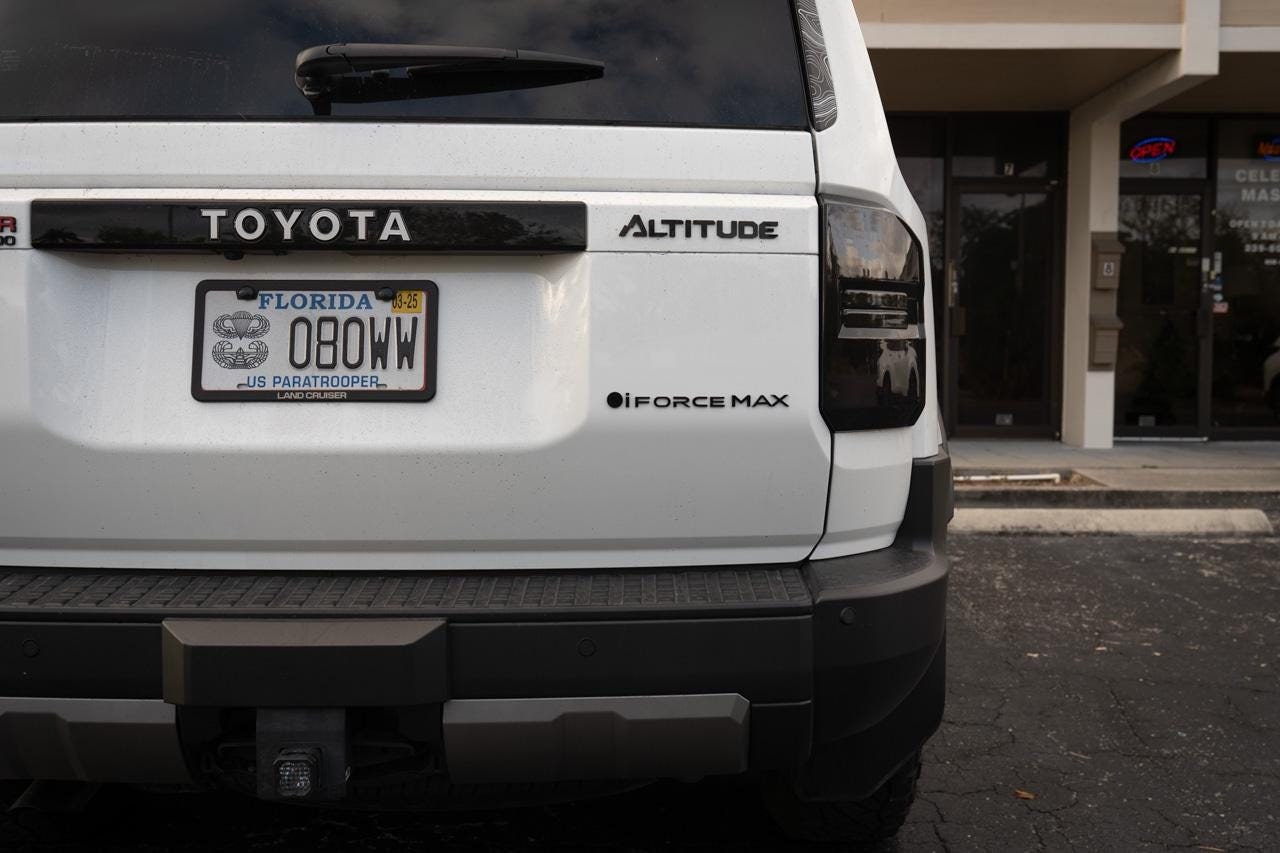 2024 Toyota Land Cruiser Black iForceMAX Emblem 2025