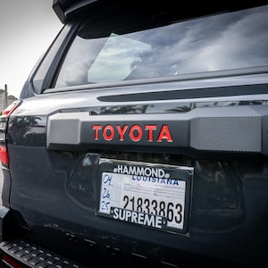 2025 Toyota 4Runner Rear Tailgate Liftgate Letter Inlays 6th Generation 6th Gen 2026