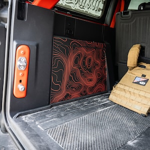 2021+ Bronco topografische kaart laadruimte overlays - stickers stickers - 4-deurs