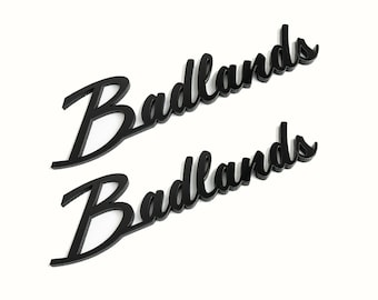 Acrylic Fender Emblems for Ford Bronco (Badlands, Florida, Texas, Moab)  2021 2022 2023