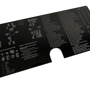 Bronco Acrylic Underhood Fuse Label Plate for 2021 2022 2023 2024