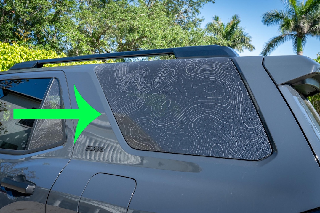 2025 Toyota 4runner 6th Gen Topographic Rear Window Overlay See Through ...