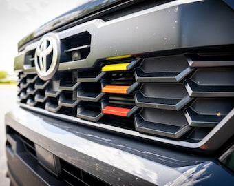 2024 Toyota Tacoma 4th Gen Heritage Grille Tri Bar Overlays