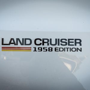 2024 Toyota Land Cruiser 1958 Edition Rear Fender Decals