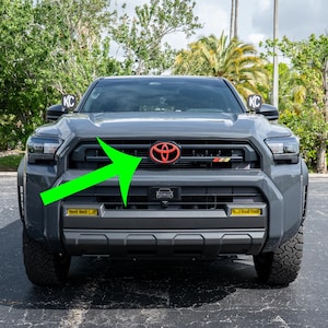 2025 Toyota 4Runner Front Emblem Overlay 6th Generation 6th Gen for Factory Black Emblem