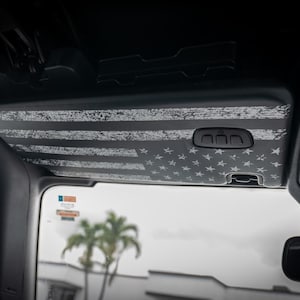 2021+ Bronco American Flag Full Coverage Sun Visor Cover Up Decals Stickers for 2021 2022 2023 2024 2025 Airbag