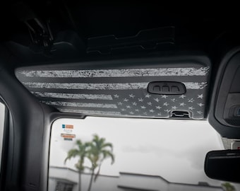 Bronco American Flag Sun Visor Decal - Airbag Cover Up (2021-2025)