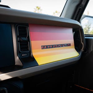 2021+ Bronco Sunset Dash Overlay Decals Stickers Graphics