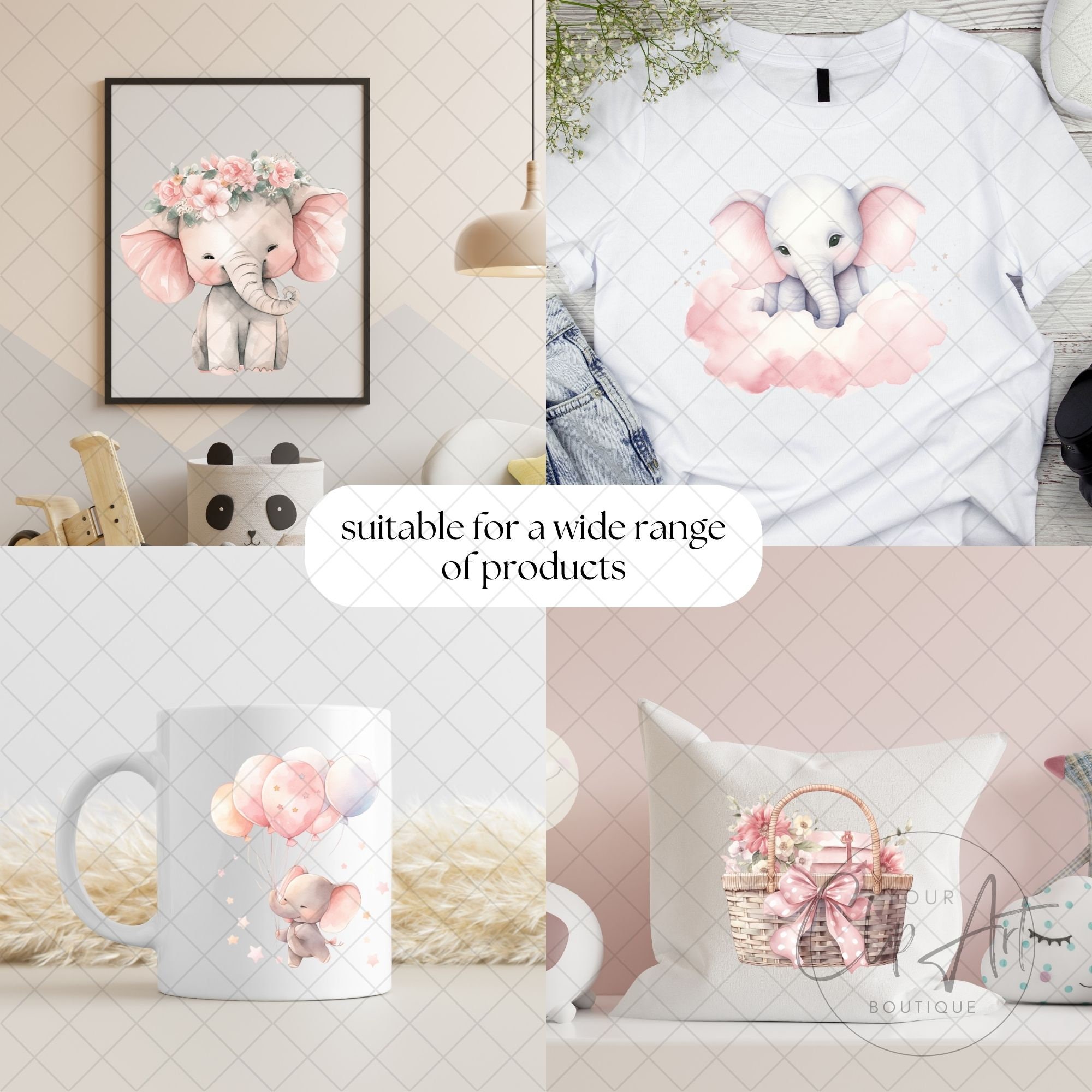 HHRFCS Orecchini in Acrilico con Elefante Carino, Gioielli | FindTheDeal