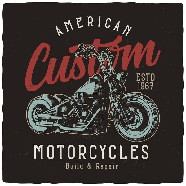 Bobber Motorcycles Tshirt Design Digital SVG JPG PNG