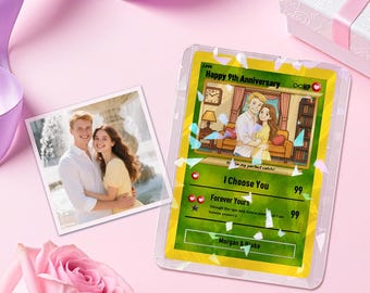 Valentine's Day Gift Poke Card Custom Poke Card Gift For Couple Custom Poke Present Anniversary Gift