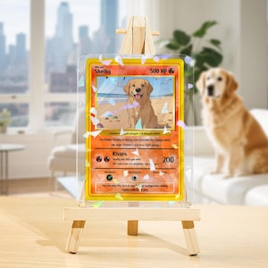 Custom Photo & Text Game Card – Poke Card Gift for Pet Lover