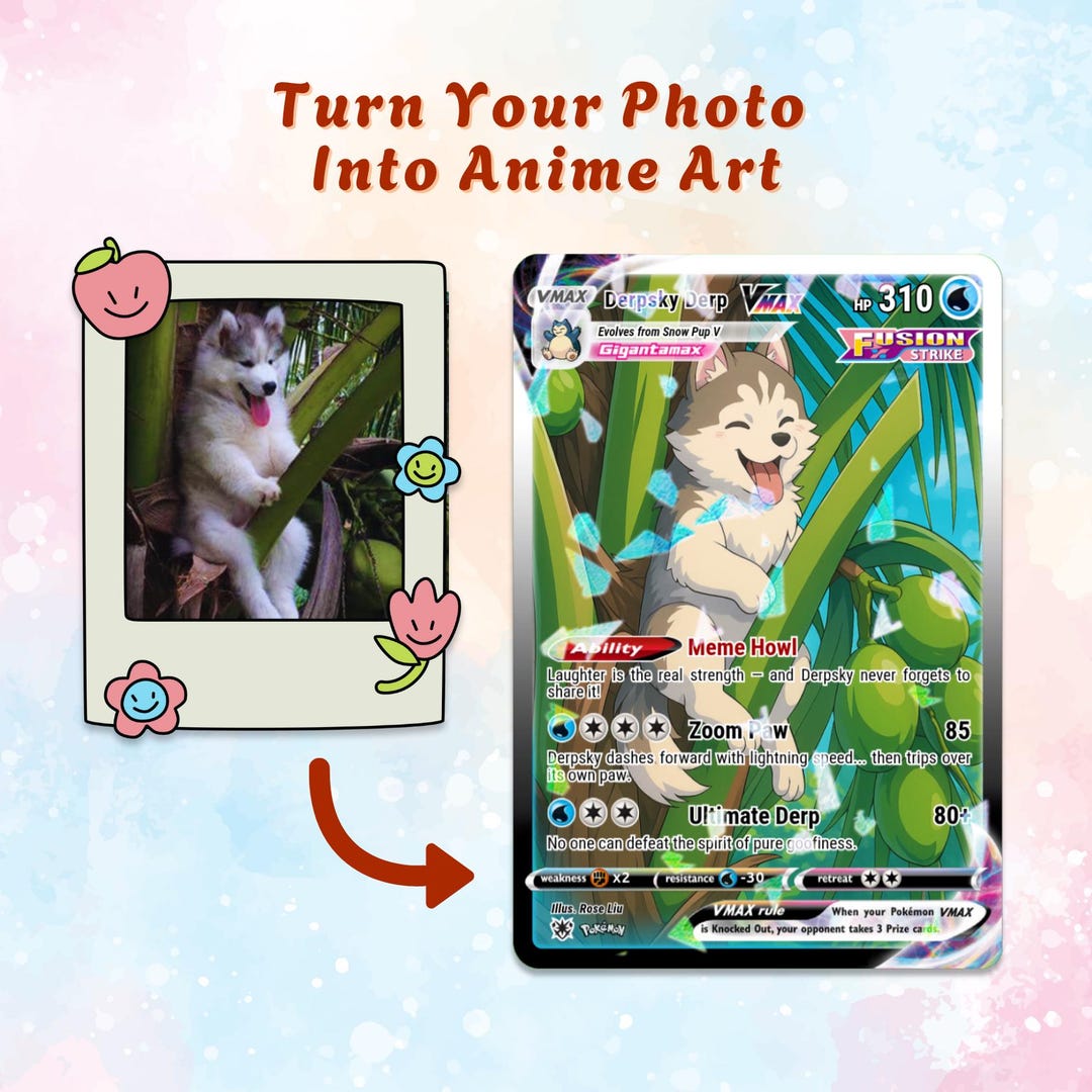 Custom Pokémon Card | Personalized Trading Card From Your Pet