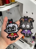 Creepy Cute Lamb Embroidered Velcro Patch | Indie Game Cult Leader Morale Badge | Iron On Sheep Applique | Novelty Gothic Patch for Backpack product logo