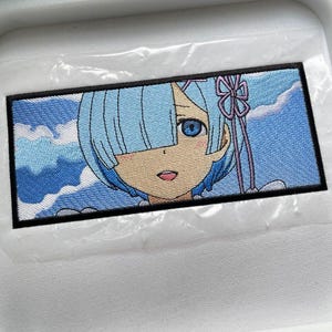 Rem Anime Embroidery Design – Re:Zero Inspired Digital Machine Embroidery File
