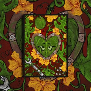 Fysieke WATERMELOEN BLOEMENprint keuken trendy poster, galerij, retro bakkerij muurkunst, barwagen, uniek eten esthetiek, appartementdecor