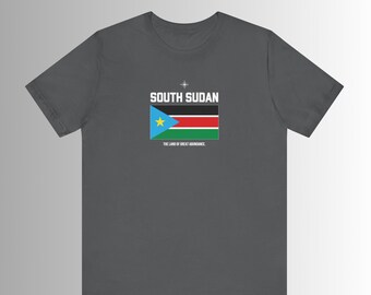 South Sudanese Unisex Tshirt I Bold Flag Print I Celebrate Your Heritage I Unique Independence Day Gift