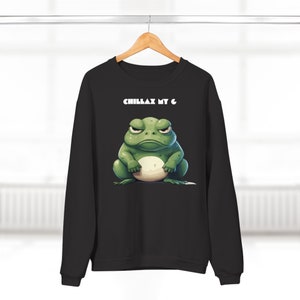 Grumpy Toad Sweatshirt, cozy sweatshirt, Fun Lounge Apparel, Perfect Gift for Toad lovers, Youths Style