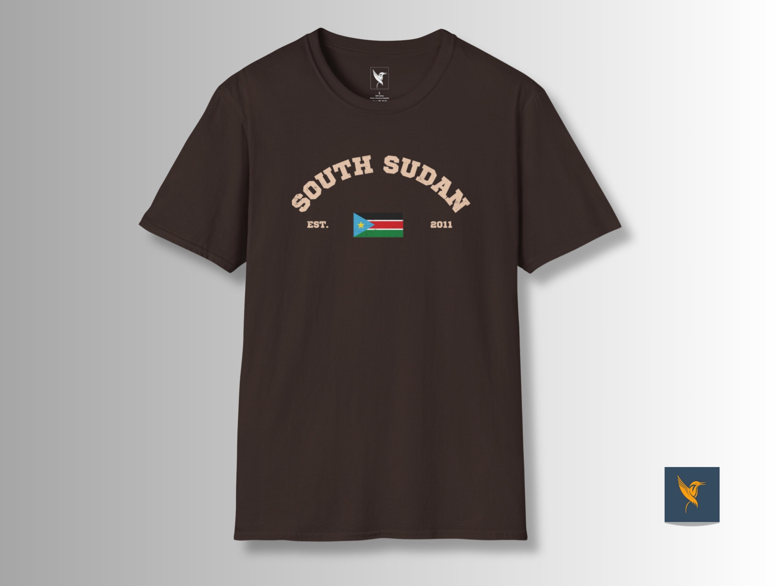 South Sudan vintage style T-Shirt, South Sudan flag shirt, South Sudan tee, South Sudan t shirt gift,  Softstyle T-Shirt man