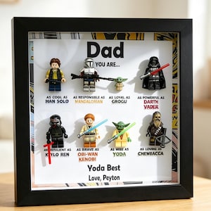 Personalized Star War Frame for Dad, Custom Superdad Frame, Father's Dad Gift, Gift for Grandpa, Uncle