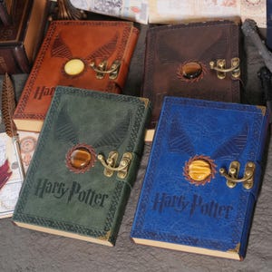 Quaderno in pelle magica Vantage da 160 pagine, quaderno in carta kraft Gloden Snitch, libro vuoto, regalo per lei/lui, ritorno a scuola, regali di compleanno