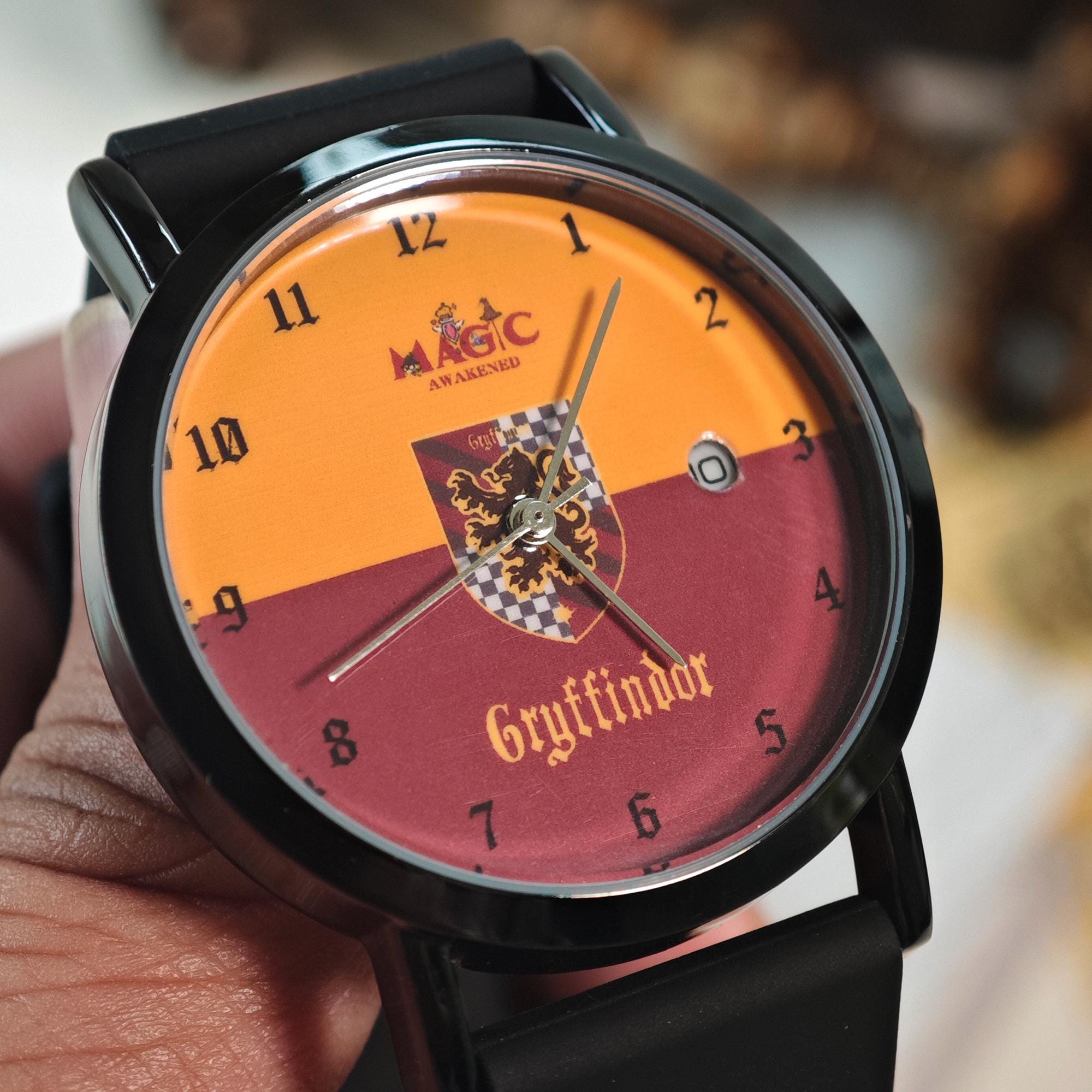 Harry Potter Orologio Ufficiale Serpeverde, Quadrante Con Lamina Colorata, Cinturino Nero PU, Cassa 21mm - 5
