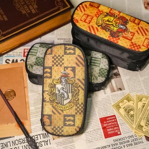 Personalized Pencil Box,Four House Style Pencil Box,Stationery Holder,Large Capacity Pencil Bag,Back To Shcool Gift,Gift For Kid