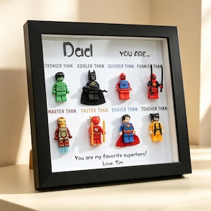 Marco personalizado SuperPapá, Marco personalizado de Star Wars, Regalos para el Día del Padre 2026, Regalo para el abuelo, tío, Regalo para papá primerizo