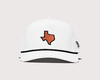 Burnt Orange & White Performance Series Rope Hat