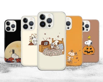 Etui na telefon Jesienne Snoopy Cover do iPhone'a 17, 16e, 15, 14, 13, 12, Google Pixel 10, 9 Pro, 8, 7A, Samsunga S25 edge, S24 FE, A71,