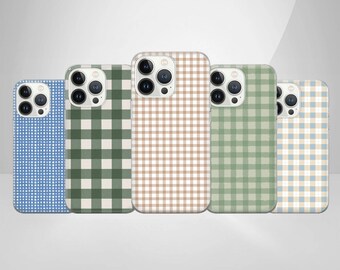 Etui na telefon w kratkę: smukła obudowa z TPU