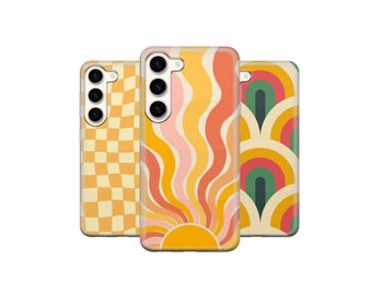 Stylowe etui na telefon Samsung: retro design, miękki żel TPU