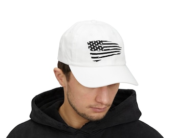 Amerikaanse vlag hoed vintage witte baseballcap patriottische VS hoed minimalistische vlag hoed mannen vrouwen vader hoed streetwear geborduurde VS pet