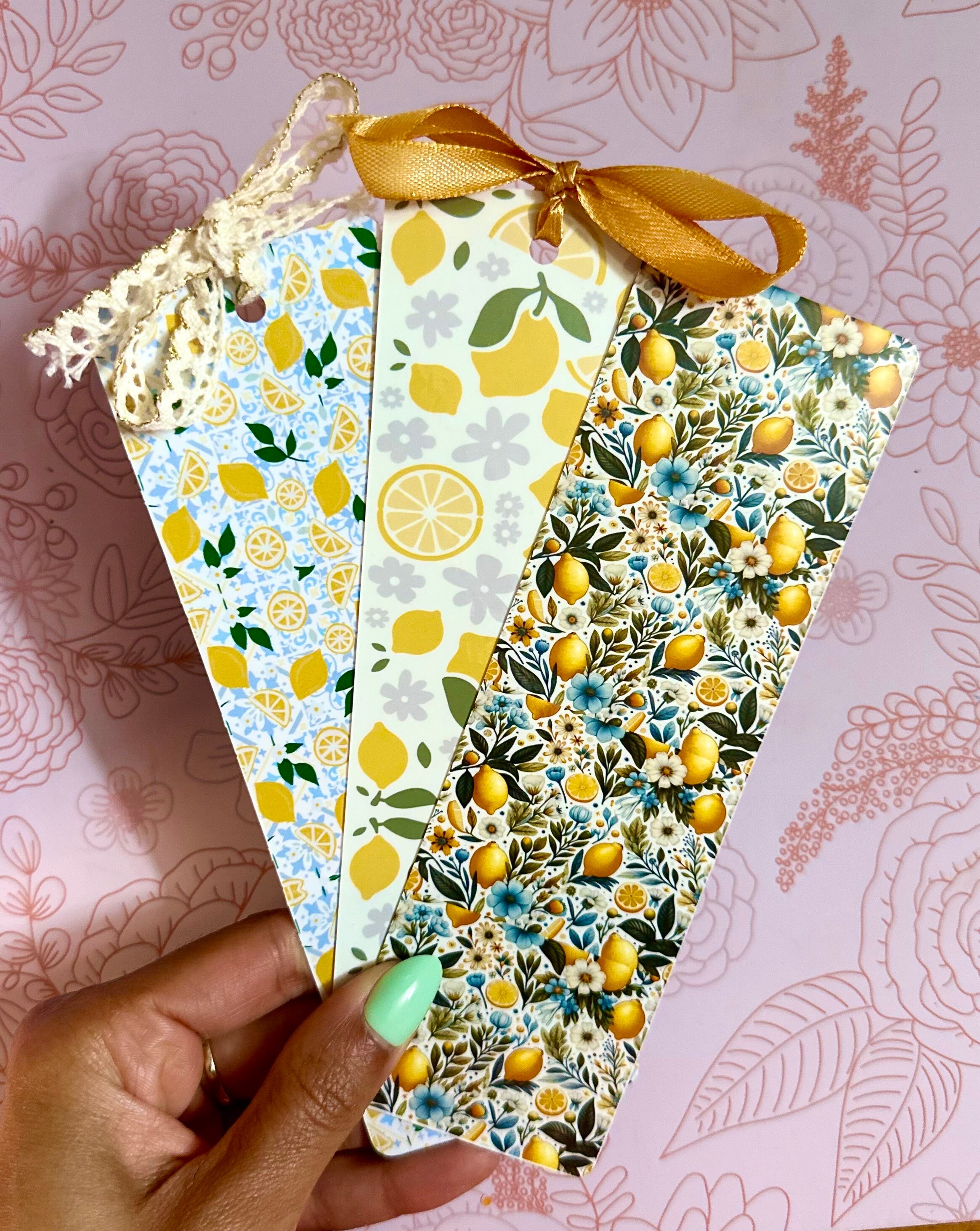 Italian Lemon Bookmark, Bookish, Tuscan Aesthetic Bookmark, Book Lover ...