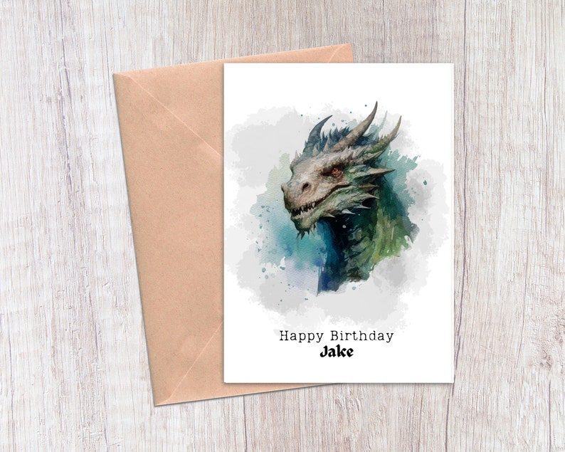 Dungeons and Dragons Birthday Card D&amp;D Birthday Card - Etsy