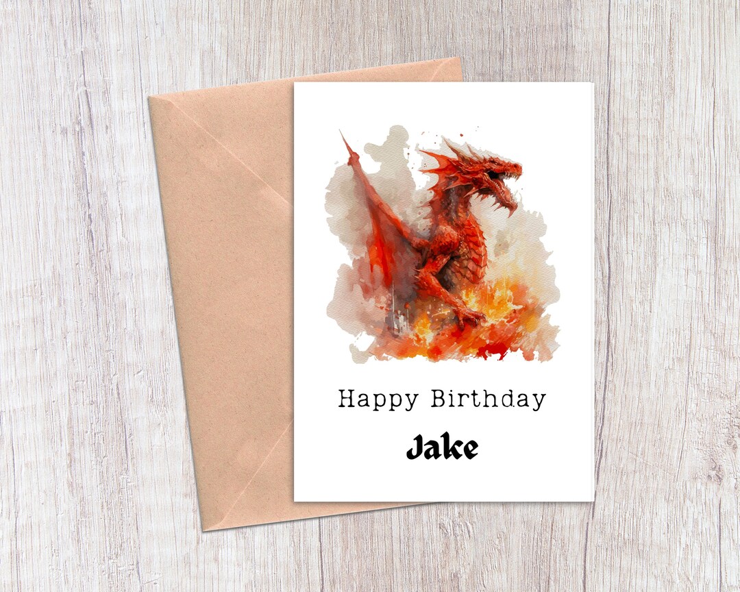 Dungeons and Dragons Birthday Card D&amp;D Birthday Card - Etsy