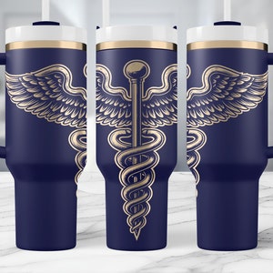 Envoltorio para vasos profesionales de la salud, envoltorio láser de 40 oz para enfermeras, papel de regalo para enfermeras, diseño de vaso médico, descarga digital para médicos imagen 1