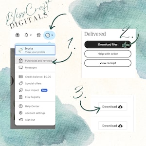 a screen shot of a web page with a blue watercolor background