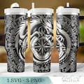 Dragon Compass Design SVG, Laser Engraved Tumbler Wrap, Seamless 40oz Engraved Full Wrap, Custom Name Engraving, Digital Download product logo