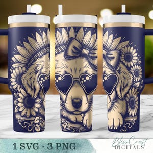 Joli design numérique Labrador tournesol, lunettes de soleil coeur art noir et blanc, conception numérique de chien, chien avec noeud, dessin animé chien Wrap Design SVG