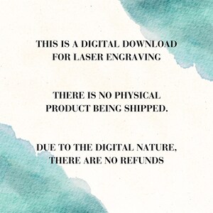 Digital Download Watercolor Background, Teal and Beige Art, No Refund Policy Notice, Printable Decor