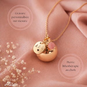Collier Ras Du Cou Avec Long Pendentif - Howlite Turquoise - Métal Doré - 6 Chaînes - Occasion Très Bon état
