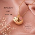 Personalized LUNA-LOUISE Pregnancy Bola - Gift for Expectant Mothers - Prenatal Jewelry with Natural Stone - Engraved Pregnancy Necklace product logo