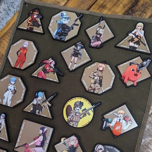 VELCRO ANIME PATCHES to go with our gym duffels … who's in