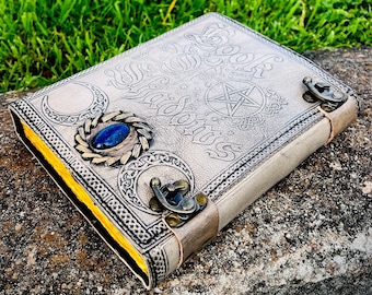 Handmade Leather Book of Shadows: Celtic Grimoire Journal