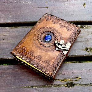 Grimoire Journal Leder Journal Blanko Zauberbuch Buch der Schatten Leder Geschenke für Ihn Skizzenbuch Journal Notizbuch
