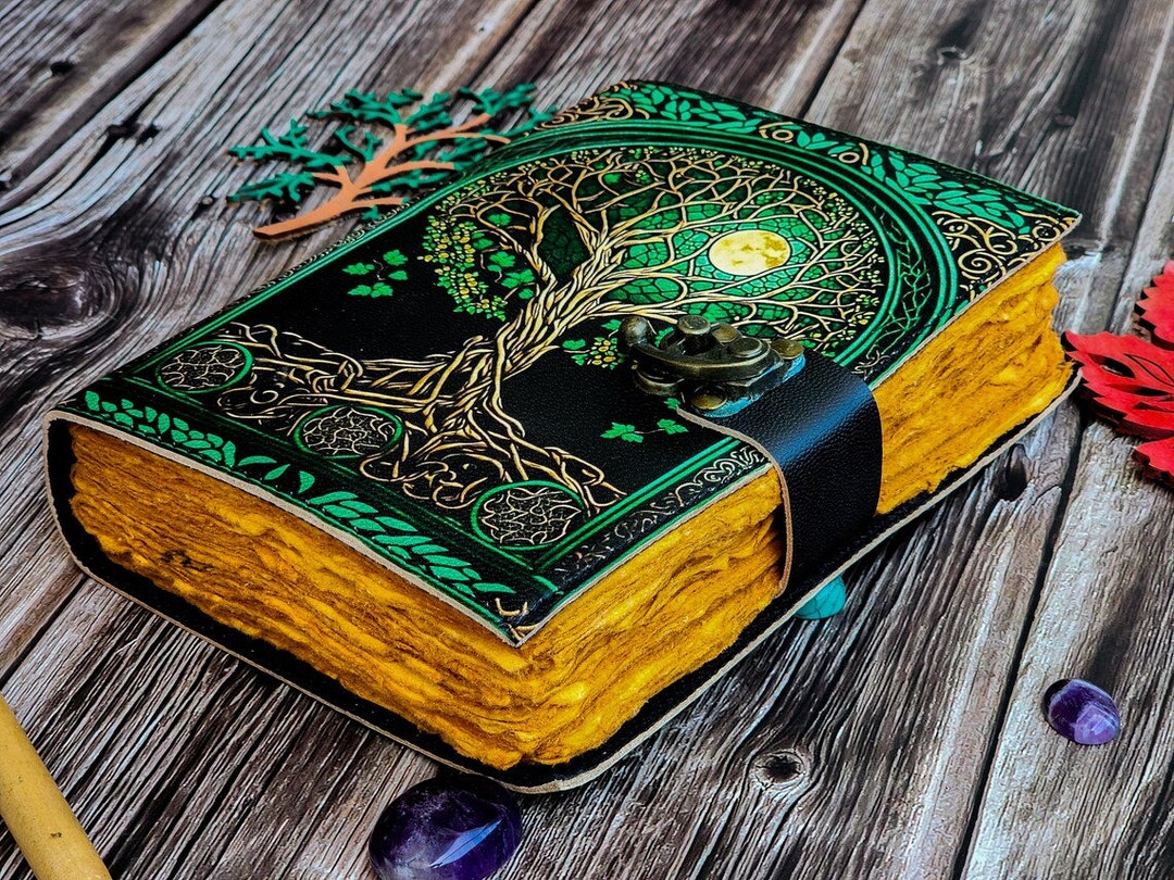 Leather Journal Tree of Life Genuine Leather Notebooks for Women ...