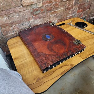 Handmade Leather Grimoire Binder: Tree of Life Embossed Journal - Etsy UK
