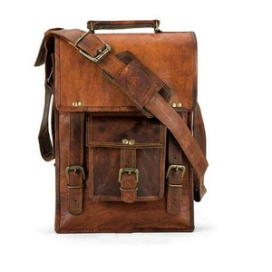 Sac à bandoulière en cuir pour homme et femme, sac à main pour femme, support pour téléphone portable et tablette, cadeau pour lui/elle, sac à bandoulière personnalisé