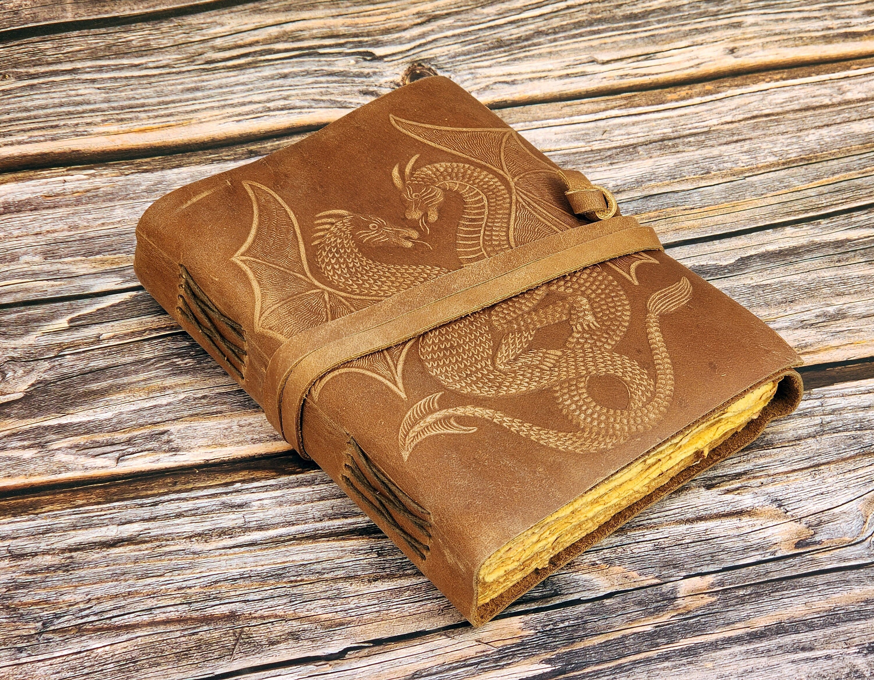 Handmade Leather Journal/Writing Notebook Diary/Daily Notepad For Men